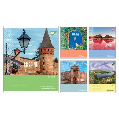 Зошит Yes Ukraine travel А5 96 аркушів лінія (768003)
