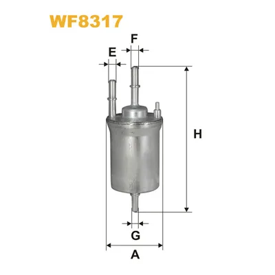 Фільтр паливний Wixfiltron WF8317
