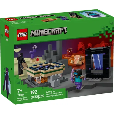 Конструктор LEGO Minecraft Подорож до Нижнього світу та Порталу до Краю (21584)