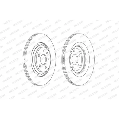 Гальмівний диск FERODO DDF2546C