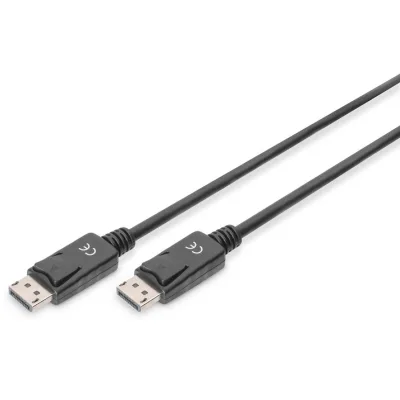 Кабель мультимедійний DisplayPort M to DisplayPort M 3.0m 4K black Digitus (AK-340100-030-S)