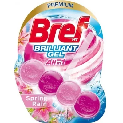 Туалетний блок Bref Блискучий гель Весняний дощ 42 г (9000101509274)
