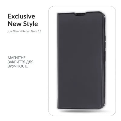 Чохол до мобільного телефона BeCover Exclusive New Style Xiaomi Redmi Note 15 4G Black (715931)