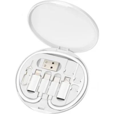 Перехідник USB charging cable set Treasure box 0.28m Maxxter (UB-SET)