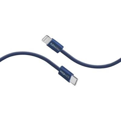 Дата кабель USB-C to Lightning 1.2m Promate (ecoline-ci120.navy)