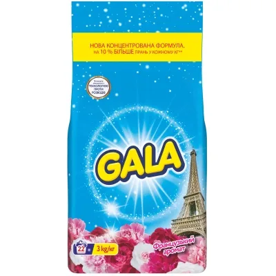 Пральний порошок Gala Французький аромат 3 кг (8006530178259)