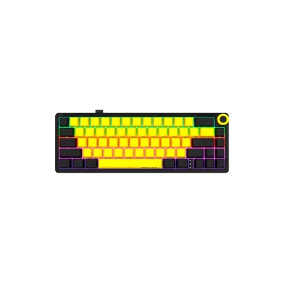 Клавіатура Lorgar KBP70MW Pro RGB Wireless/Bluetooth/USB UA Black/yellow (LRG-KBP70MW-YL-US)