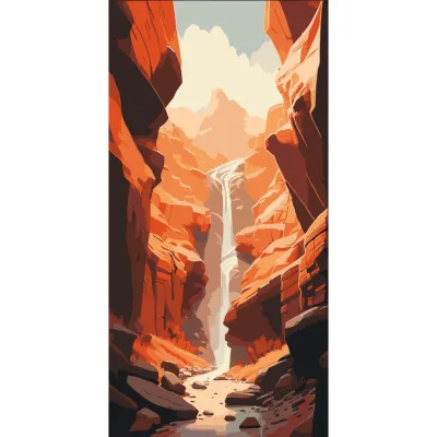 Картина по номерам ArtCraft Каньйон 40х80 см (11567-AC)