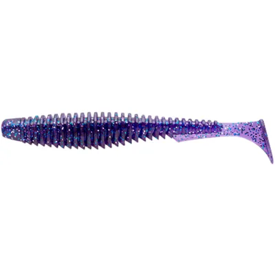 Силікон рибальський FishUP U-Shad 2.5" 060 - Dark Violet/Павлина&Silver (9шт/уп) (1862.01.15)