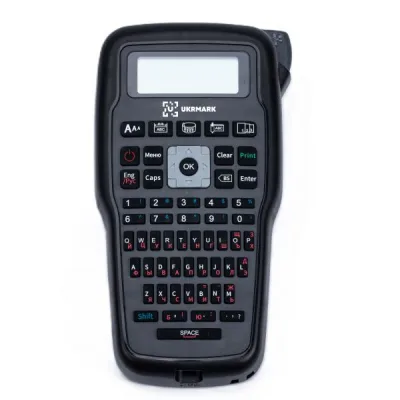 Принтер етикеток UKRMARK E1000 CYR GR, кирилиця, стрічка 3.5/6/9/12 mm, сумісний з TZE (900466)