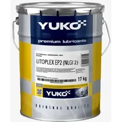 Мастило автомобільне Yuko LITOPLEX ЕР2 (NLGI 2) (17кг/вiдро 20л ПЕ) синій (4823110406663)