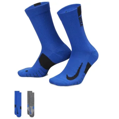 Шкарпетки Nike U NK MLTPLIER CRW 2PR - 144 SX7557-937 34-38 2 пари Синій/Сірий (196153841352)
