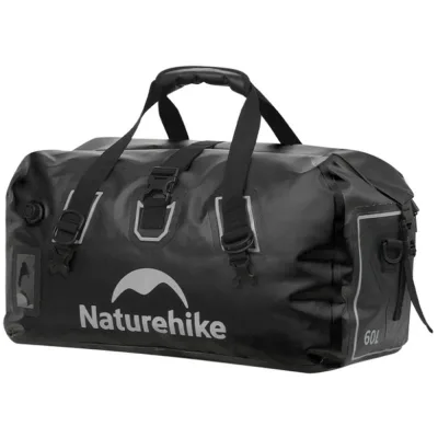 Дорожня сумка Naturehike Водонепроникна CNK2450XB015, 60 л, чорна (6975641883760)