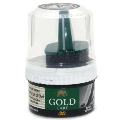 Крем для взуття GoldCare Блиск Чорний 50 мл (8697704018909)