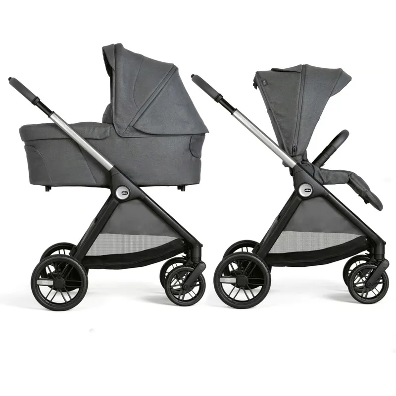 Коляска Chicco 2 в 1 Bellagio 2 Сіра (2900990903245) (87183.45.01)