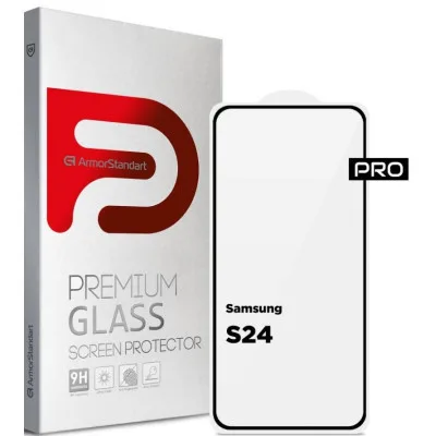 Скло захисне Armorstandart Pro Samsung S24 Black (ARM72436)