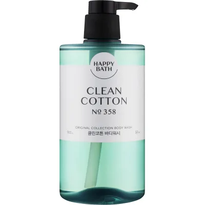 Гель для душу Happy Bath Original Collection Clean Cotton Body Wash 910 мл (8809803536660)