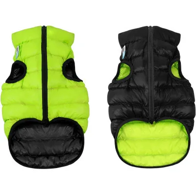 Курточка для тварин Airy Vest двостороння М 45 салатово-чорна (1684)