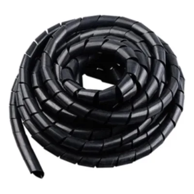Органайзер для дротів спіральний, діаметр 6mm, довжина 15m, black Voltronic (YT-6-15B)