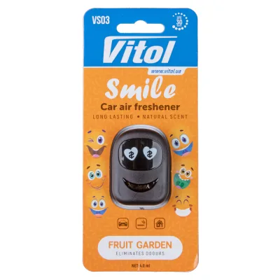 Ароматизатор для автомобіля VITOL Smile Fruit Garden 4мл (VS03)
