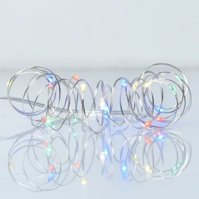 Гірлянда YES! Fun Нитка на мідному дроті 20 LED Різнокольорова 2 м Статична на Батарейках (975022)
