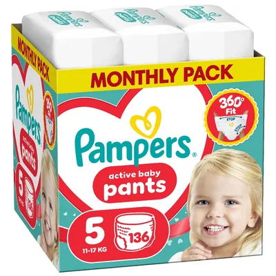 Підгузки Pampers Active Baby Pants Розмір 5 (11-17 кг) 136 шт (8006530305679)