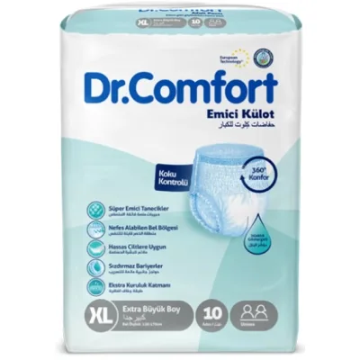 Підгузки для дорослих Dr.Comfort Extra Large 120-170 см 5.5 кр. 10 шт (8680131205653)