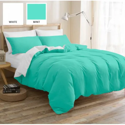 Постільна білизна MirSon Бязь Premium White-mint (11-2107 + 11-2208) 2х160х220 (2200001710757)