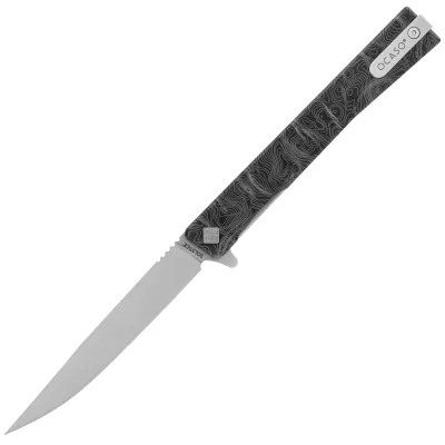 Ніж Ocaso Solstice, Engraved titanium, Topo Pattern, Satin (10ETS)