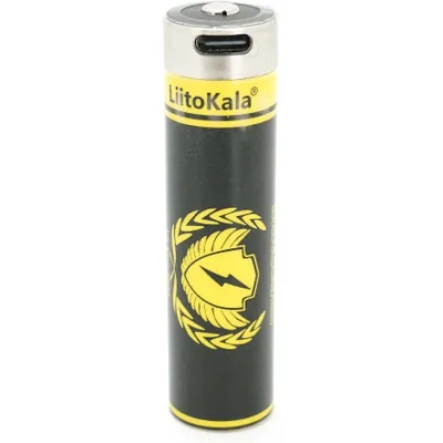 Акумулятор 18650 4000mah (3800-4000mah), 3.7V(2.75-4.2V), Type-C, 70.5*18.5mm Liitokala (USB-King4000)