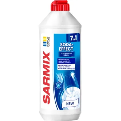 Засіб для ручного миття посуду Sarmix Soda-effect 900 мл (4820268103598)