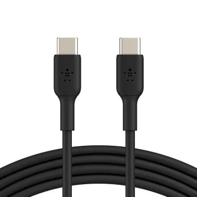 Дата кабель USB-C to USB-C 1.0m PVC black Belkin (CAB003BT1MBK)