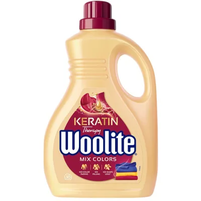 Гель для прання Woolite Для кольорових тканин З кератином 1.8 л (5900627090444)