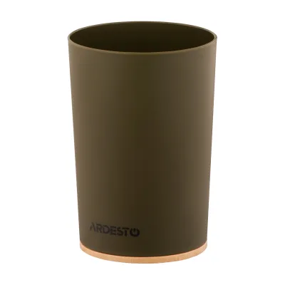 Стакан для ванної кімнати Ardesto Minimalism Темно-зелений (ARHB3105OB)