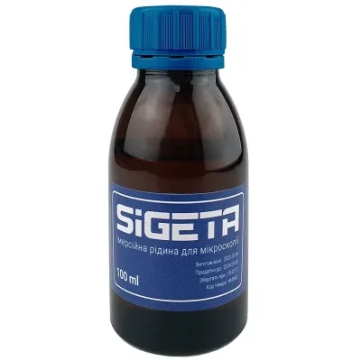 Аксесуар до мікроскопів Sigeta Імерсійна олія для мікроскопії 100ml (65660)