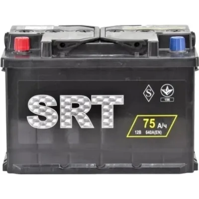 Акумулятор автомобільний SRT 6СТ-75АЗ (1) (+/-) (L3) 640А 12V (E)