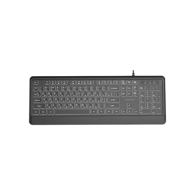 Клавіатура Gembird Slim Multimedia White Backlight USB Black (KB-UML-04-CYRL)