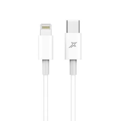 Дата кабель USB-C to Lightning 1.0m12W CL-03W White Grand-X (CL-03W)