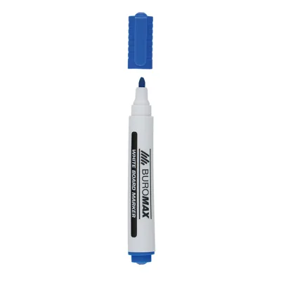 Маркер Buromax для магнітних дошок, синій, 2-4 мм, спиртова основа (BM.8800-02)