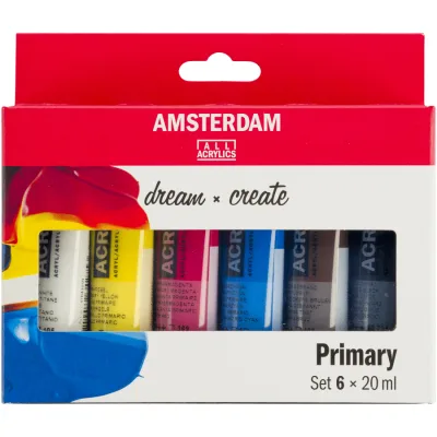Акрилові фарби Royal Talens AMSTERDAM PRIMARY, 6*20 мл (8712079451158)