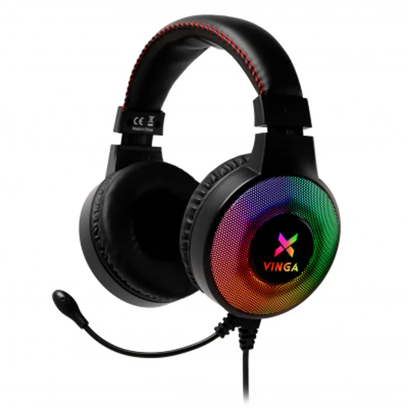Навушники Vinga Gaming LED Black (HSCU-100)