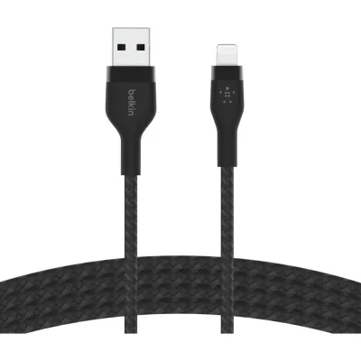 Дата кабель USB 2.0 AM to Lightning 1.0m black Belkin (CAA010BT1MBK)