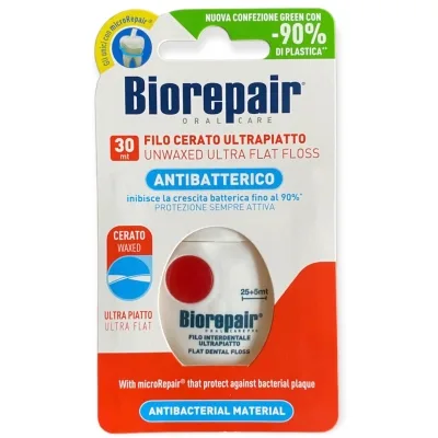 Зубна нитка Biorepair Позбавлення чутливості з гідроксиапатитом і цинком РСА 30 м (8017331058268)