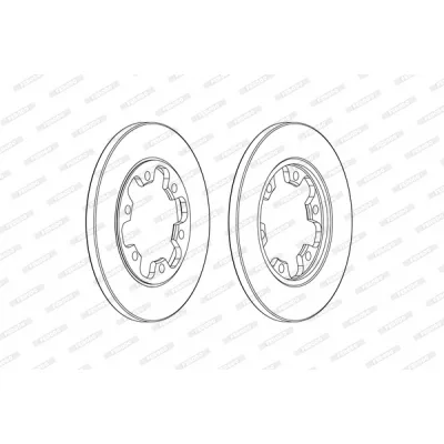 Гальмівний диск FERODO DDF2485C