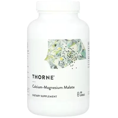 Вітамінно-мінеральний комплекс Thorne Кальцій та магній малат, Calcium-Magnesium Malate, 240 капсул (THR00671)