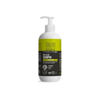 Шампунь для тварин Tauro Pro Line Ultra Natural Care White Coat Deep Clean 400 мл (TPL63615)