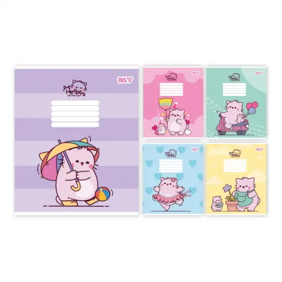 Зошит Yes Pembe the cat А5 18 аркушів клітинка (769090)