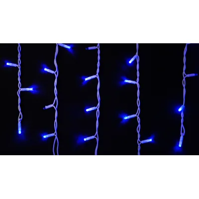 Гірлянда Delux ICICLE flash 75LED 2 х 0.7 м синій/білий IP44 EN (90012957)