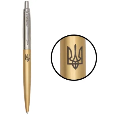 Ручка кулькова Parker JOTTER 17 XL UKRAINE Matt Gold CT BP Трезубец (13432_T001b)