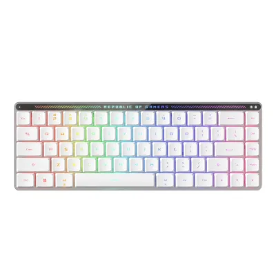 Клавіатура ASUS ROG Falchion RX Low Profile Red Wireless/Bluetooth/USB UA White (90MP03EC-BKMA10)
